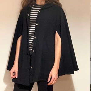 American Apparel Hooded Poncho sweater OS